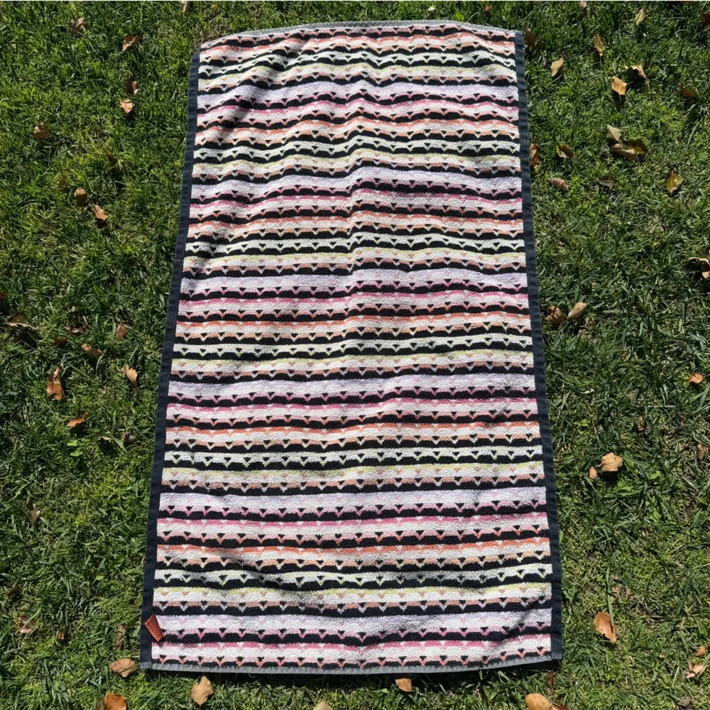 Missoni Home Omar Scallop 2-Piece Bath Towel Set Multicolor 100% Cotton Italy